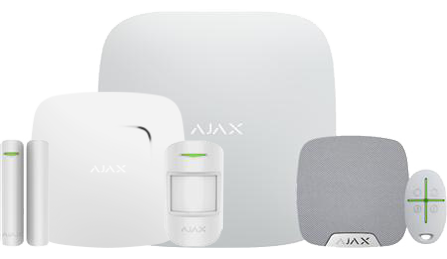 tryghedspakke med alarm og røg