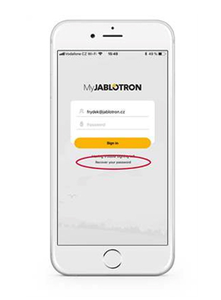 1. Tryk på "Gendan din adgangskode"