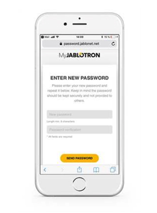 4. Skriv din nye adgangskode.